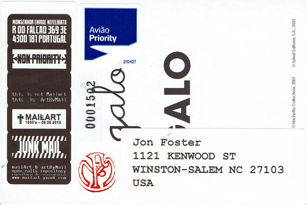 Jon Foster 10 Years of Mail-Art #01
Jon Foster 10 Years of Mail-Art #01