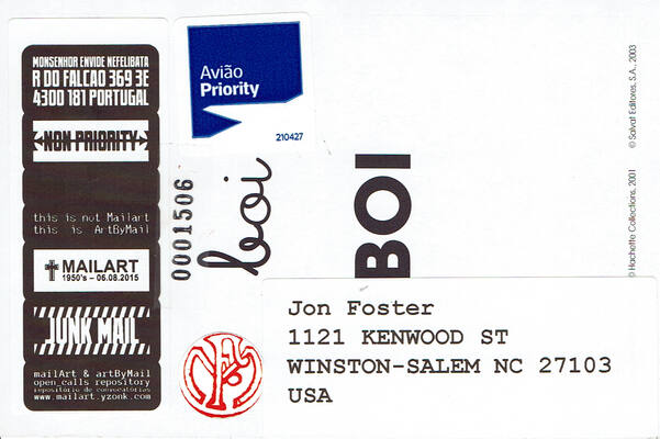 Jon Foster 10 Years of Mail-Art #01
