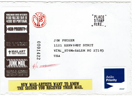 Jon Foster 10 Years of Mail-Art #06
