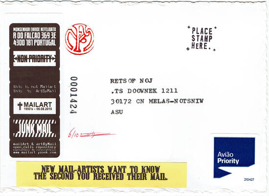 Jon Foster 10 Years of Mail-Art #06
