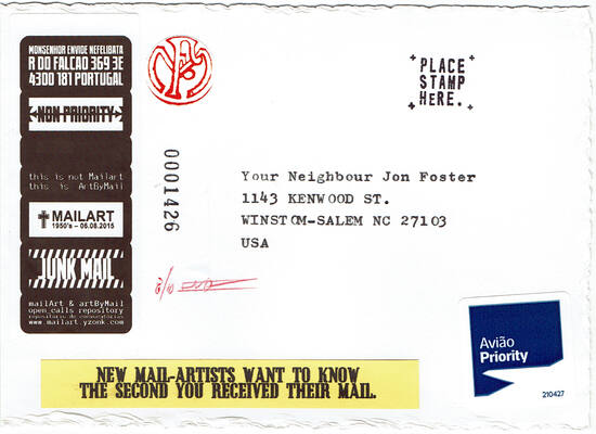 Jon Foster 10 Years of Mail-Art #06
